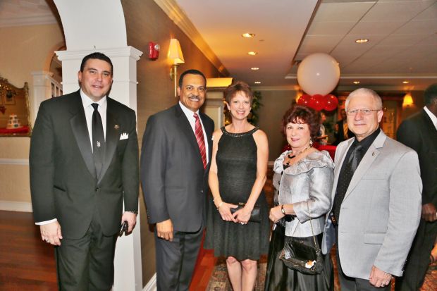 Michael McMillan president Urban League of Metro St. Louis, Missy and Richard Mark, Lois and Jim Evans